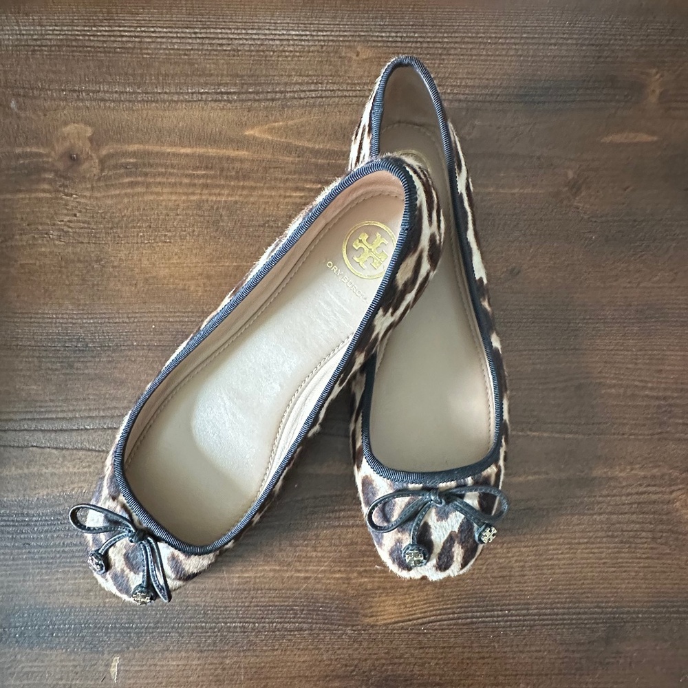 Tory Burch Laila Driver Leopard Ballet Flats Tory Burch Size 7.5